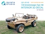 QD+35145  декали  3D Декаль кабины Schwimmwagen Type 166 (Tamiya) (с 3D деталями)  (1:35) 2000002191599