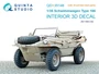 QD+35146  декали  3D Декаль кабины Schwimmwagen Type 166 (Hero) (с 3D- деталями) (1:35) 2000002191681