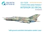 QD+72239  декали  3D интерьер кабины M&G-21БИС Ранний (с системой Лазурь-М) (Eduard)  (1:72) 2000002201830