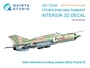 QD+72240  декали  3D Декаль интерьера кабины M&G-21БИС Поздний (Eduard) (3D деталями)  (1:72) 2000002201847