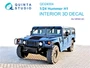 QD24004  декали 3D Декаль интерьера кабины  Hummer H1 (MENG)  (1:24) 2000002145929