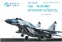 QD32022  декали  3D Декаль интерьера кабины M&G-29СМТ (Trumpeter)  (1:32) 2000000180090