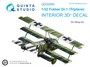QD32050  декали  3D Декаль интерьера кабины Fokker Dr. 1 (Meng)  (1:32) 2000002119654