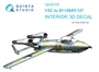 QD32105  декали  3D Декаль интерьера кабины Ju EF 126/EF 127 (Das Werk)  (1:32) 2000002046905