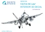 QD32109  декали  3D Декаль интерьера кабины F/A-18C Late (Academy)  (1:32) 2000002150954
