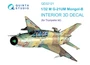 QD32121  декали  3D Декаль интерьера кабины M&G-21УМ (Trumpeter)  (1:32) 2000002092179
