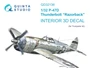 QD32136  декали  3D Декаль интерьера кабины P-47D Thunderbolt "Razorback" (Trumpeter)  (1:32) 2000002137795
