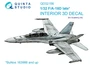 QD32156  декали  3D Декаль интерьера кабины F/A-18D late (Academy)  (1:32) 2000002124177