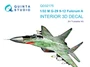 QD32175  декали  3D Декаль интерьера кабины M&G-29 9-12 (Trumpeter)  (1:32) 2000002124184