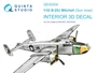 QD32204  декали  3D Декаль интерьера кабины B-25J Mitchell Gun nose (HK models)  (1:32) 2000002158783