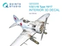 QD32205  декали  3D Декаль интерьера кабины И-16 тип 10/17 (ICM)  (1:32) 2000002170334