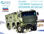 QD35005  декали  3D Декаль интерьера кабины Тайфун-К (Zvezda)  (1:35) 2000000180106