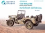 QD35018  декали  3D Декаль интерьера кабины для Willys MB  (1:35) 2000000223582
