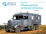 QD35031  декали  3D Декаль интерьера кабины Henschel 33 D1 (ICM)  (1:35) 4580702136956