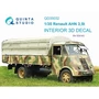 QD35032  декали  3D Декаль интерьера кабины  Renault AHN 3.5t (ICM)  (1:35) 2000002044314
