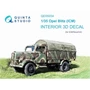 QD35034  декали  3D Декаль интерьера кабины  Opel Blitz (ICM)  (1:35) 2000002044321