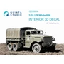 QD35038  декали  3D Декаль интерьера кабины  US White 666  (HobbyBoss)  (1:35) 2000002046783