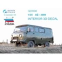 QD35045  декали  3D Декаль интерьера кабины  У@З-3909 (Zvezda)  (1:35) 2000002044369