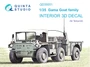 QD35051  декали  3D Декаль интерьера кабины Gama Goat (Tamiya)  (1:35) 2000002119661
