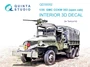 QD35052  декали  3D Декаль интерьера кабины GMC CCKW 353 (open cab) (Tamiya) (1:35) 2000002116189