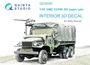 QD35059  декали  3D Декаль интерьера GMC CCKW 352 Open Cab (HobbyBoss)  (1:35) 2000002119678