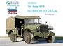 QD35062  декали  3D Декаль интерьера Dodge WC-51 (Звезда)  (1:35) 2000002053156