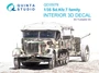 QD35078  декали  3D Декаль интерьера кабины Sd.Kfz.7 family (Trumpeter)  (1:35) 2000002134954