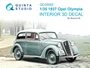 QD35082  декали  3D Декаль интерьера кабины 1937 Opel Olympia (Bronco)  (1:35) 2000002137047