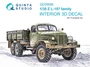 QD35086  декали  3D Декаль интерьера кабины З&Л-157 (Trumpeter)  (1:35) 2000002125938