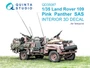 QD35087  декали 3D Декаль интерьера кабины  Land Rover 109 Pink Panther SAS (Tamiya)  (1:35) 2000002145882