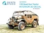 QD35093  декали  3D Декаль интерьера кабины Quad Gun Tractor (Tamiya)  (1:35) 2000002137832