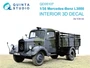 QD35107  декали   3D Декаль интерьера кабины Mercedes-Benz L3000 (ICM)  (1:35) 2000002158547