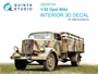 QD35116  декали  3D Декаль интерьера кабины Opel Blitz (Italeri/Звезда)  (1:35) 2000002151401