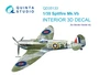 QD35133  декали  3D Декаль интерьера кабины Spitfire Mk. Vb (Border model)  (1:35) 2000002174288