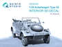 QD35141  декали  3D Декаль интерьера кабины Kubelwagen Type 82 (Tamiya)  (1:35) 2000002207672