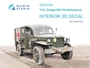 QD35149  декали  3D Декаль интерьера кабины Dodge WC-54 Ambulance (Звезда)  (1:35) 2000002183877