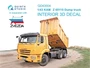 QD43004  декали 3D Декаль интерьера кабины КМЗ 65115 Самосвал (Звезда)  (1:43) 2000002202141