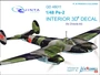 QD48011  декали  3D Декаль интерьера кабины ПЕ-2 (Звезда)  (1:48) 2000000160221