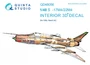 QD48056  декали  3D Декаль интерьера кабины С-17М4/22М4 (KittyHawk)  (1:48) 4580702132897