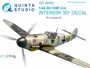 QD48085  декали  3D Декаль интерьера кабины Bf-109F-2/F-4 (Zvezda)  (1:48) 2000000179933