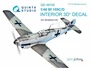 QD48105  декали  3D Декаль интерьера кабины Bf 109C/D (Modelsvit)  (1:48) 2000000223162