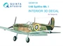 QD48134  декали  3D Декаль интерьера Spitfire Mk.I (Tamiya)  (1:48) 2000002052937