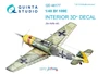 QD48177  декали  3D Декаль интерьера кабины Bf 109E (Airfix)  (1:48) 2000000223469