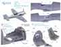 QD48184  декали  3D Декаль интерьера кабины L@-11 (HobbyBoss)  (1:48) 2000002052951