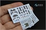 QD48197  декали  3D Декаль интерьера кабины F-5F Tiger II (AFV Club) (1:48) 2000002116035