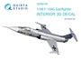 QD48199  декали  3D Декаль интерьера кабины F-104G (Kinetic)  (1:48) 2000002092018