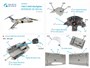QD48201  декали  3D Декаль интерьера кабины F-104S (Kinetic) (1:48) 2000002116011