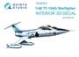 QD48202  декали  3D Декаль интерьера кабины TF-104G (Kinetic)  (1:48) 2000002136941