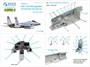 QD48214  декали  3D Декаль интерьера кабины со смоляными деталями F-15C PAD-upgraded (GWH)  (1:48) 2000002136958