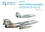 QD48223  декали  3D Декаль интерьера кабины F-104S/ASA (Kinetic)  (1:48) 2000002136866